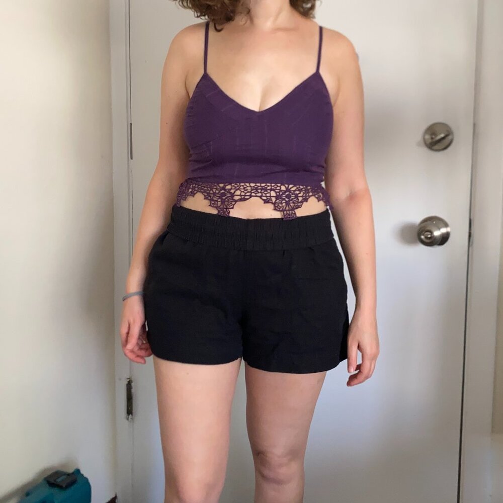 Free People Geo Bralette in Purple
